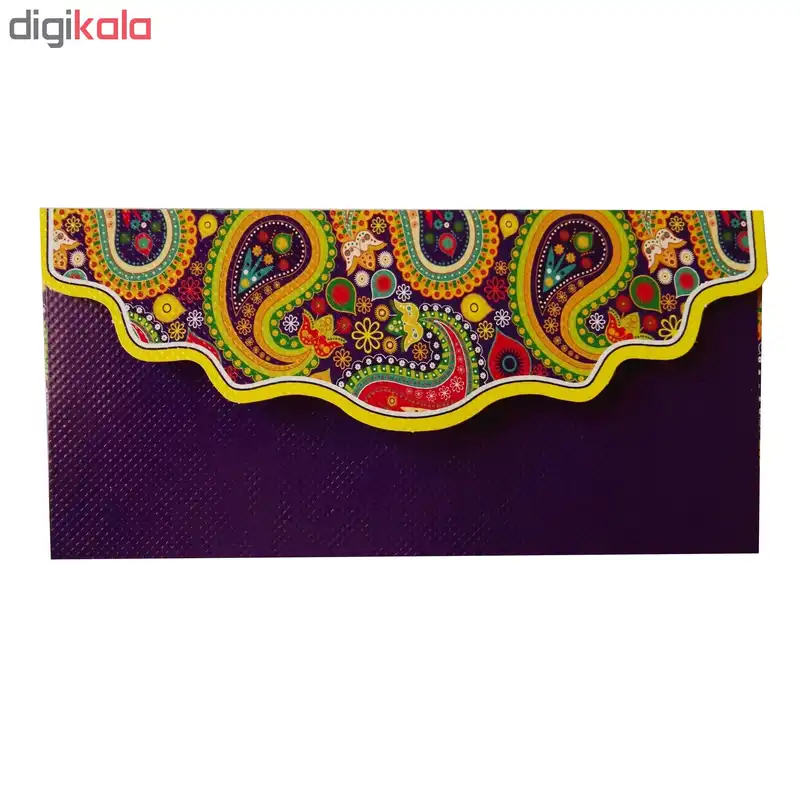 پاکت پول مدل گل و بته جقه کد F01 مجموعه 12 عددی