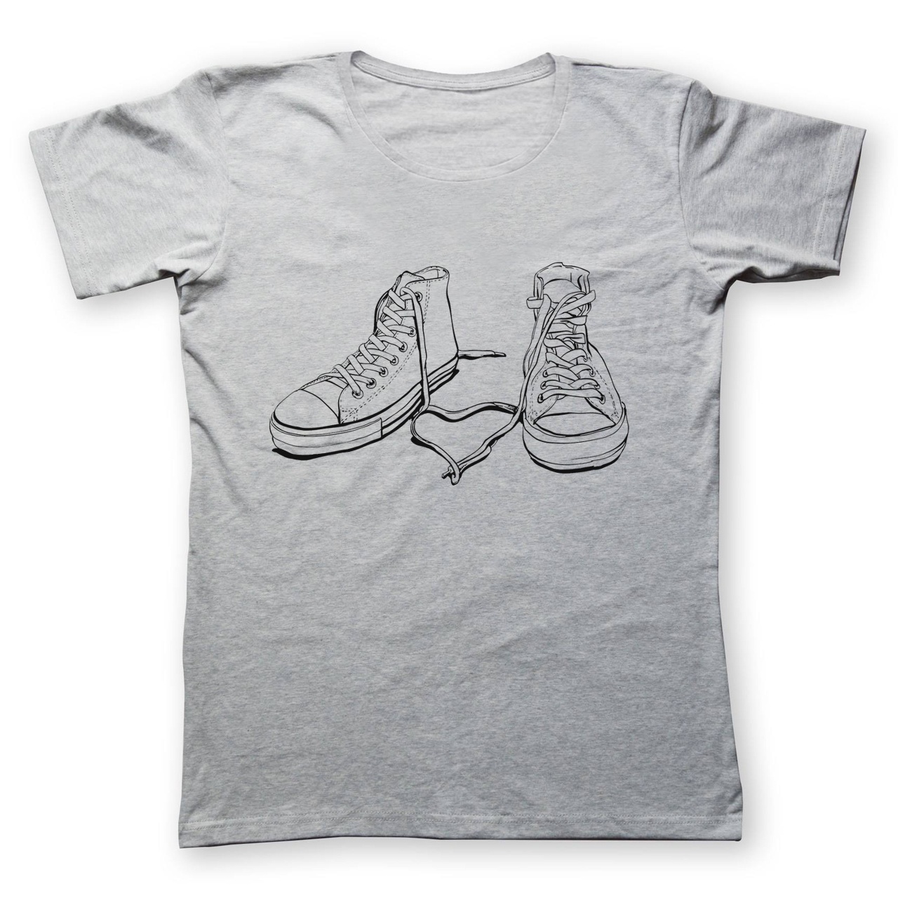 تی شرت زنانه به رسم طرح آل استار کد 4422