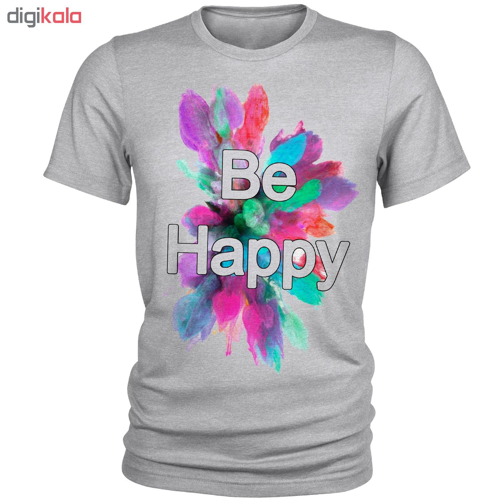 تی شرت مردانه مدل Be Happy کد A124
