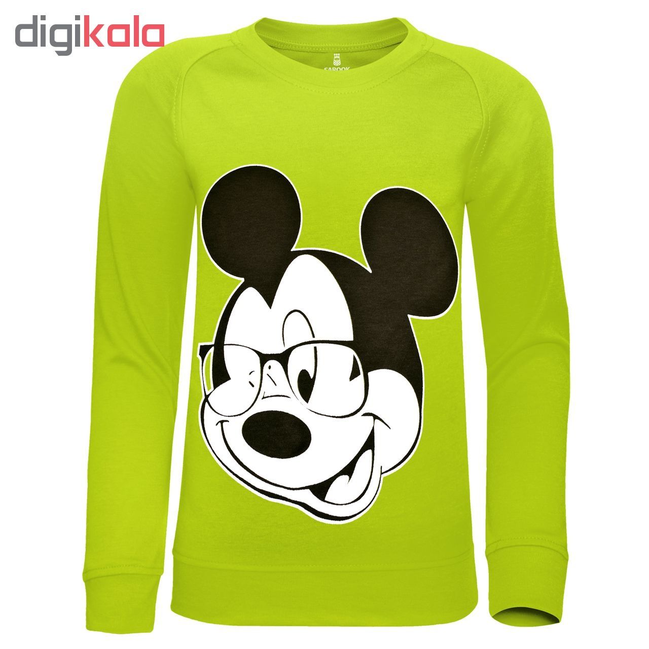 سویشرت ‏پسرانه ‏ساروک مدل‏ ‏Mickey Mouse رنگ سبز -  - 2