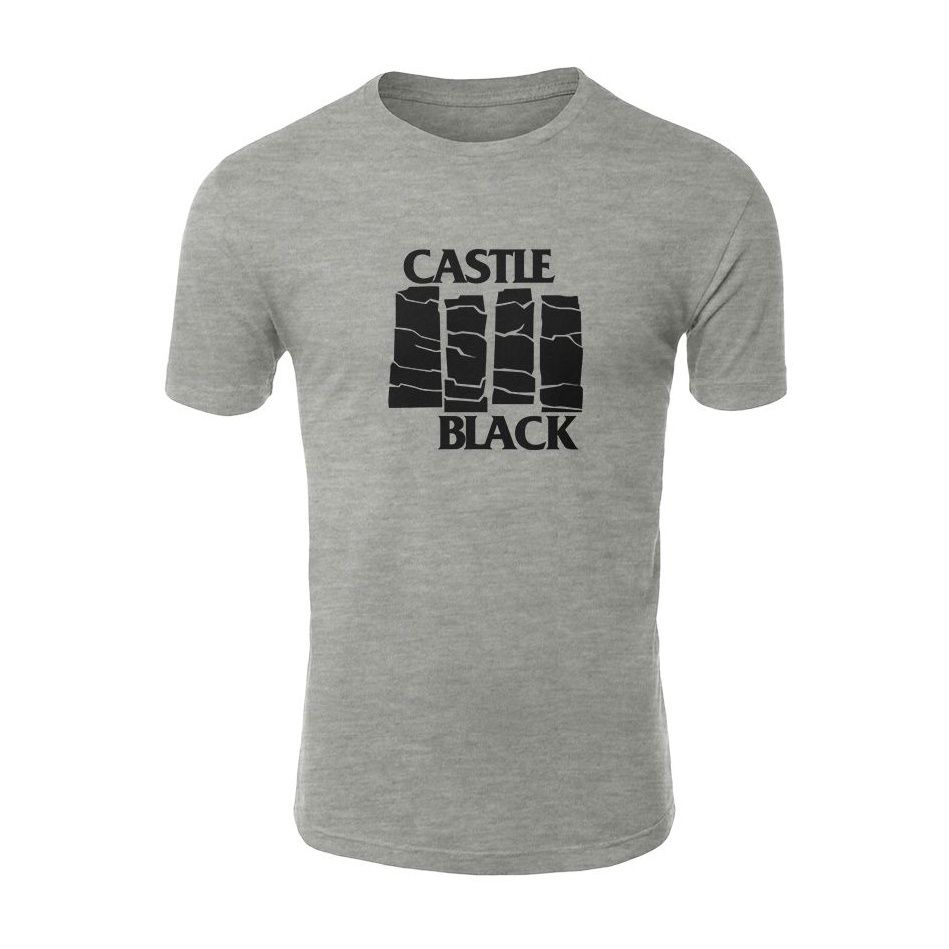 تی شرت آستین کوتاه مردانه طرح CASTLE BLACK کد 12