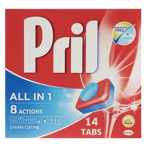 قرص ظرفشویی پریل مدل All In 1 بسته 14 عددی