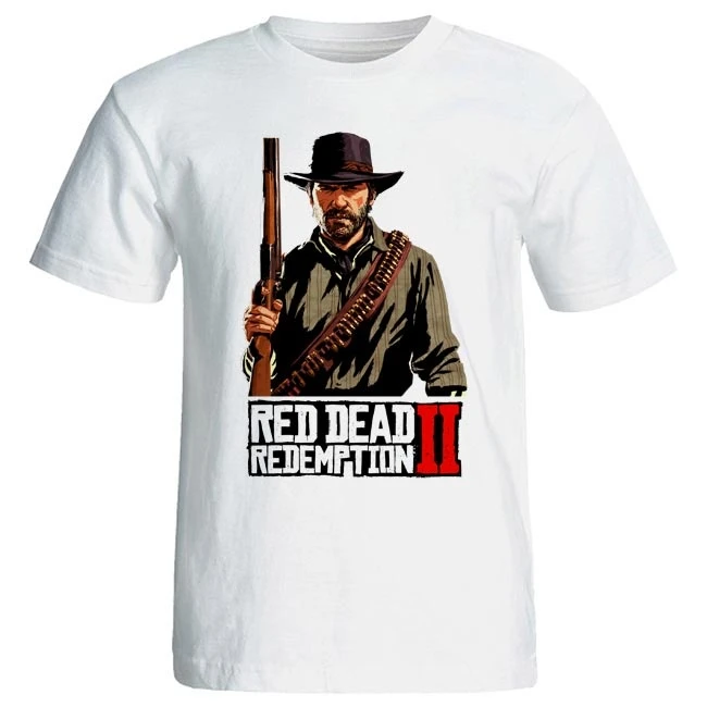 تیشرت آستین کوتاه مردانه طرح Red Dead Redemption 2 کد 2010