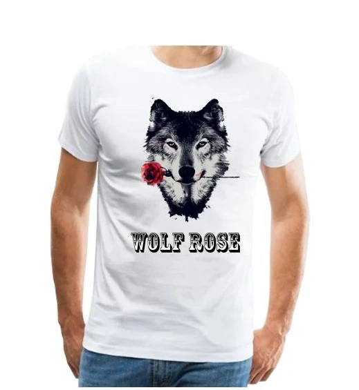 عکس شماره 3 : تیشرت آستین کوتاه مردانه طرح گرگ کد 0106