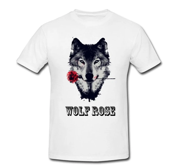 عکس شماره 5 : تیشرت آستین کوتاه مردانه طرح گرگ کد 0106