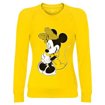 سویشرت زنانه ساروک مدل Minnie Mouse رنگ زرد