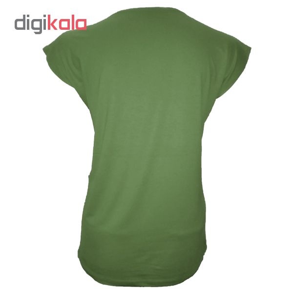 تیشرت آستین کوتاه زنانه طرح SISTER کد tm-341 رنگ سبز
