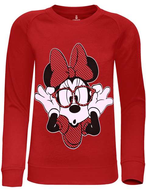 سویشرت دخترانه ‏ساروک مدل‏ ‏Minnie Mouse‏ ‏رنگ قرمز