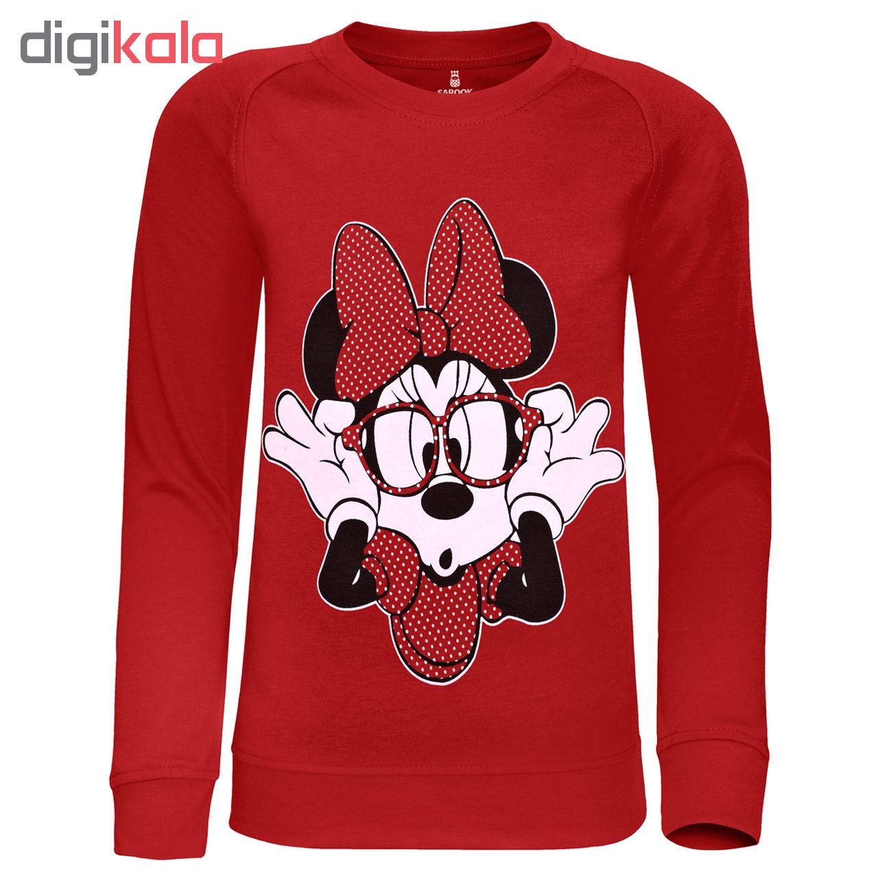 سویشرت دخترانه ‏ساروک مدل‏ ‏Minnie Mouse‏ ‏رنگ قرمز -  - 2