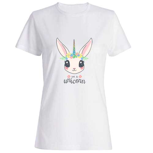 تیشرت دخترانه طرح اسب تک شاخ کد 264