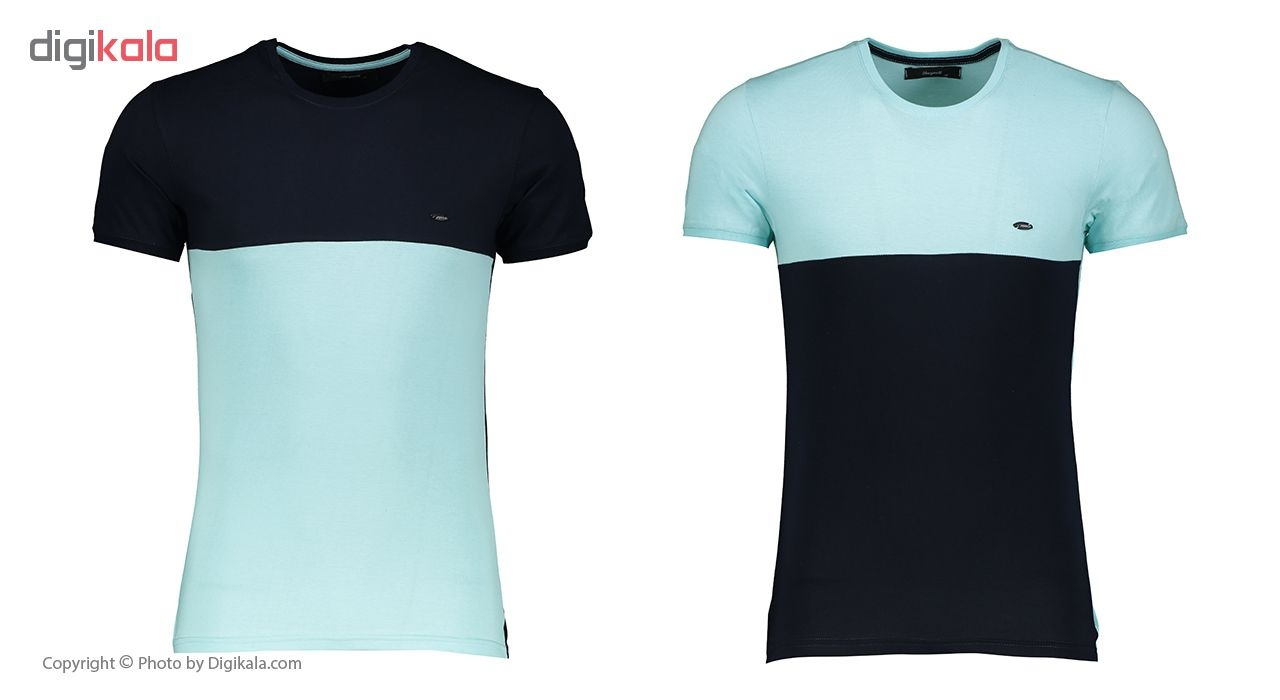 تی شرت آستین کوتاه مردانه بای نت کد 318 بسته 2 عددی