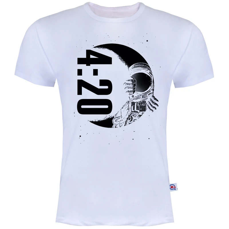 تیشرت آستین کوتاه مردانه آکو طرح فضانورد کد AS11