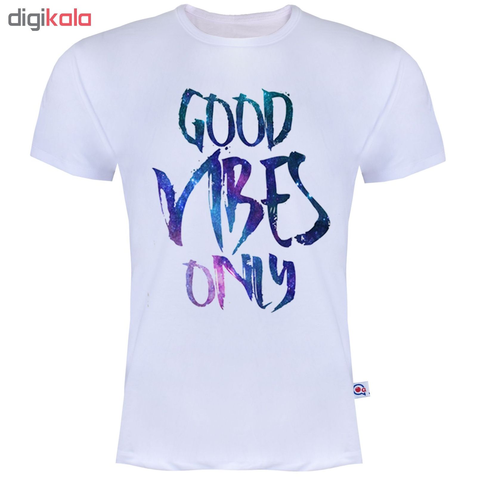 تیشرت آستین کوتاه مردانه آکو طرح Good Vibes کد AS7