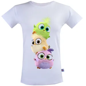 تیشرت زنانه آکو طرح جوجه رنگی کد SS10