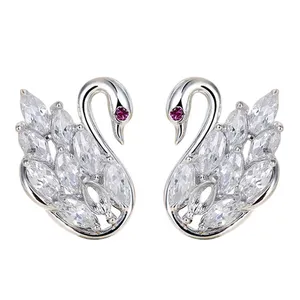 گوشواره نقره شهر جواهر مدل SJ-NE020
