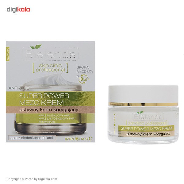 کرم ضد چروک روز و شب بی یلندا سری Super Power Mezo مدل Correcting Therapy حجم 50 میلی لیتر