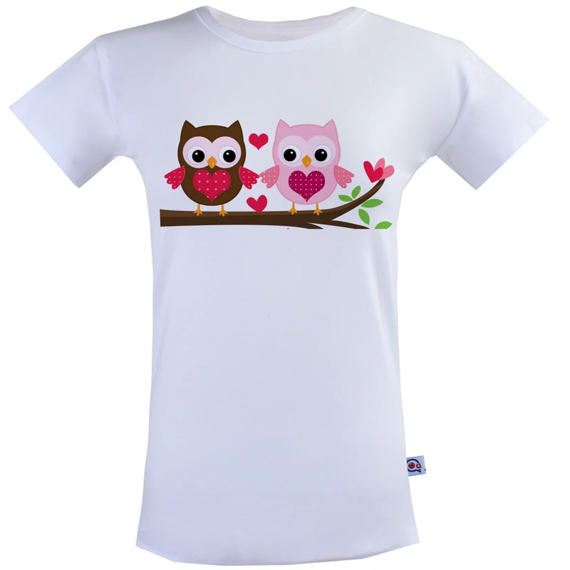 تیشرت زنانه آکو طرح LOVE کد SS34