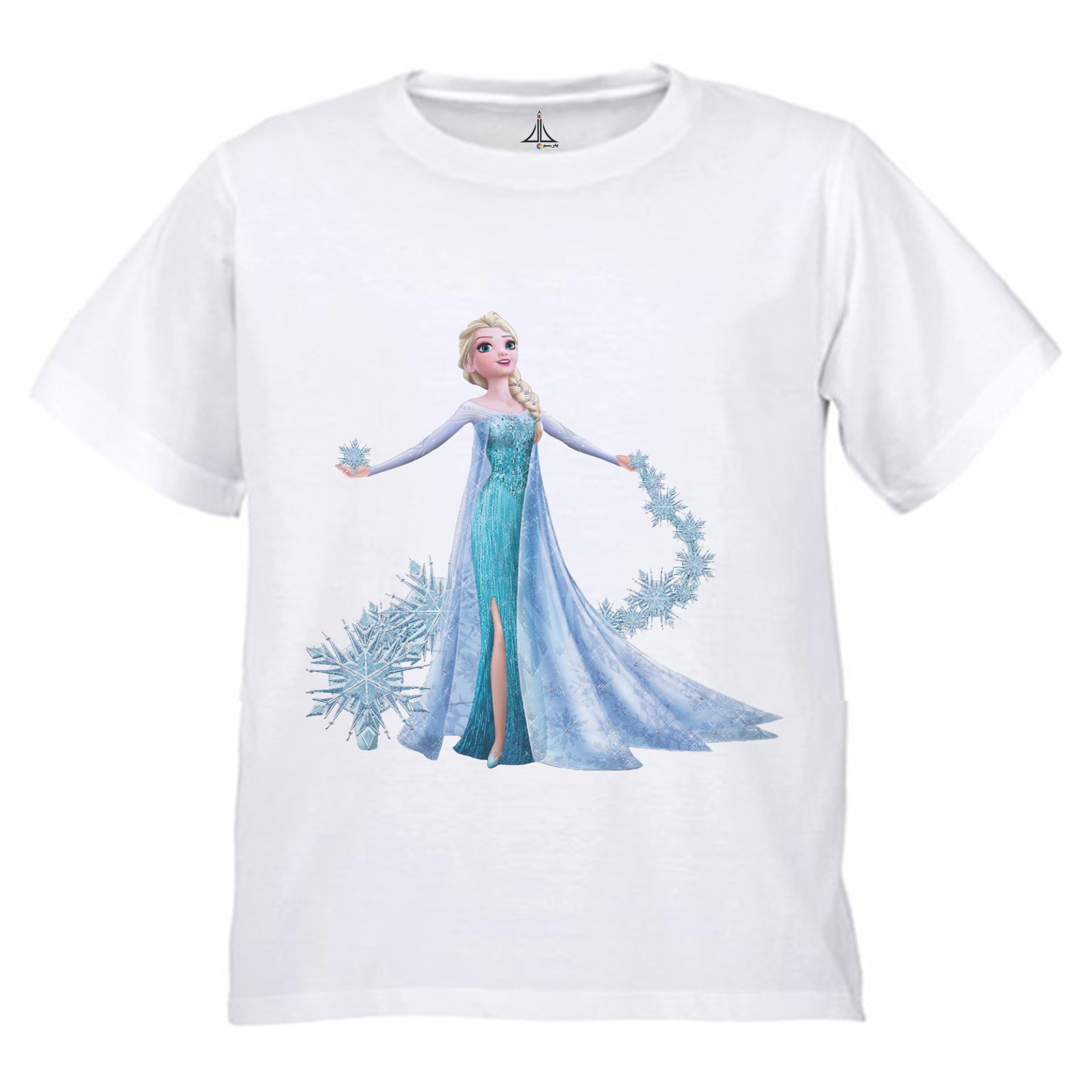 تی شرت دخترانه به رسم طرح السا کد 9904
