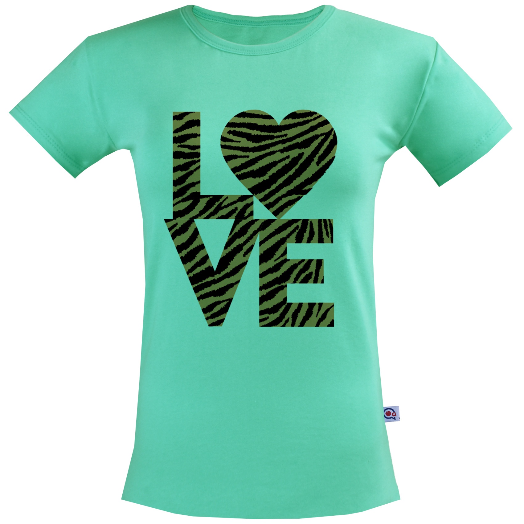 تی شرت زنانه آکو طرح LOVE کد SC80