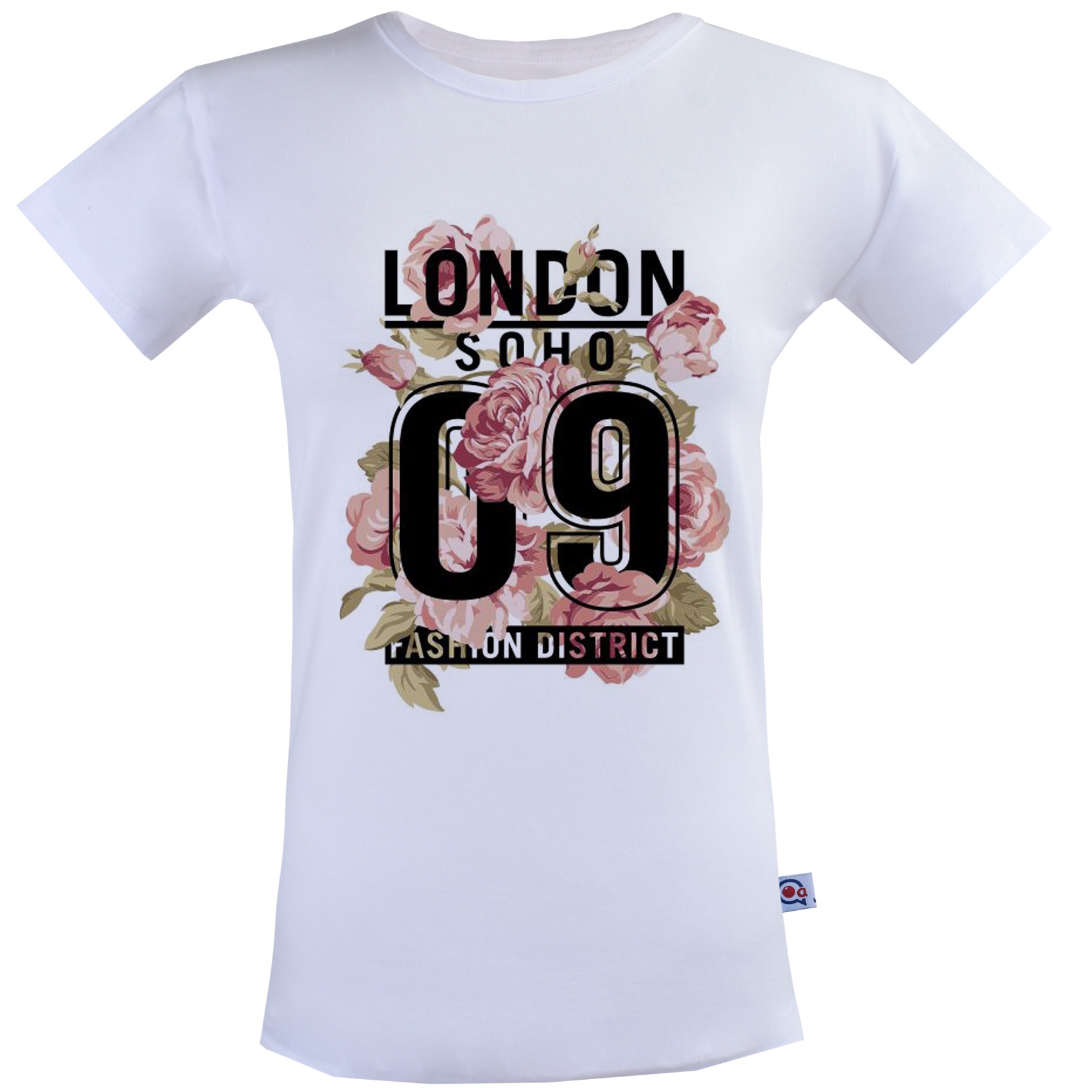 تی شرت زنانه آکو طرح  LONDON کد SS71