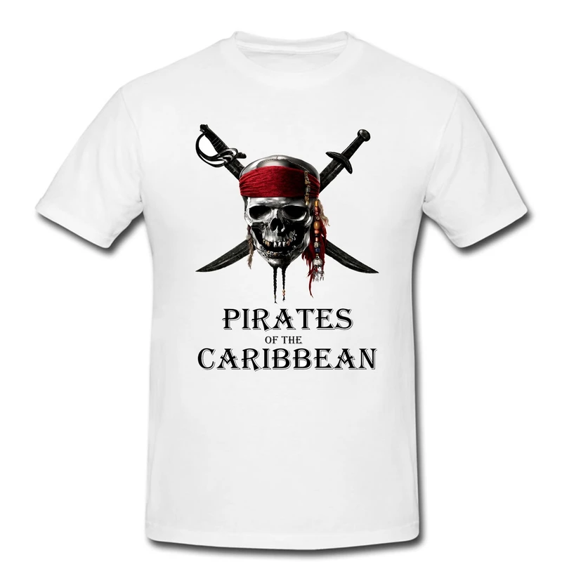 تیشرت مردانه طرح اسکلت دزدان دریایی کد 0178