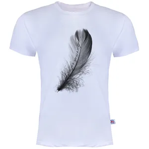 تیشرت آستین کوتاه مردانه آکو طرح پر کد Ns028