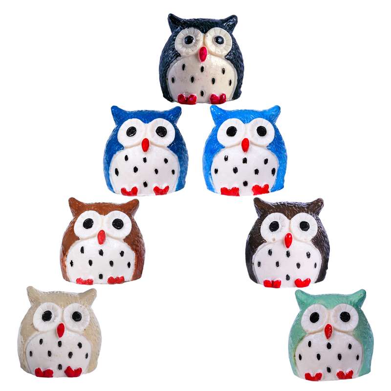 مجسمه طرح جغد مدل 7CL04 بسته 7 عددی مجسمه طرح جغد مدل 7CL04 بسته 7 عددی