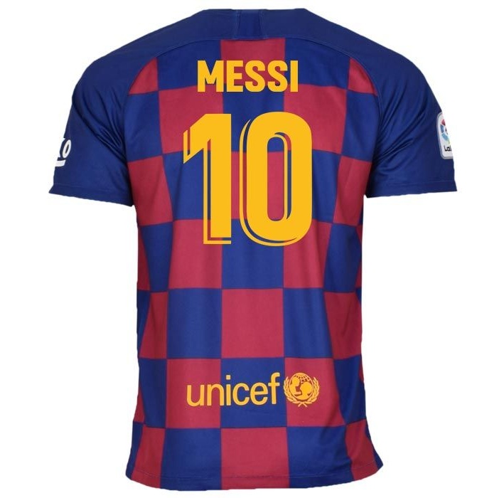 تیشرت ورزشی مردانه طرح مسی بارسلونا کد home1920 رنگ آبی