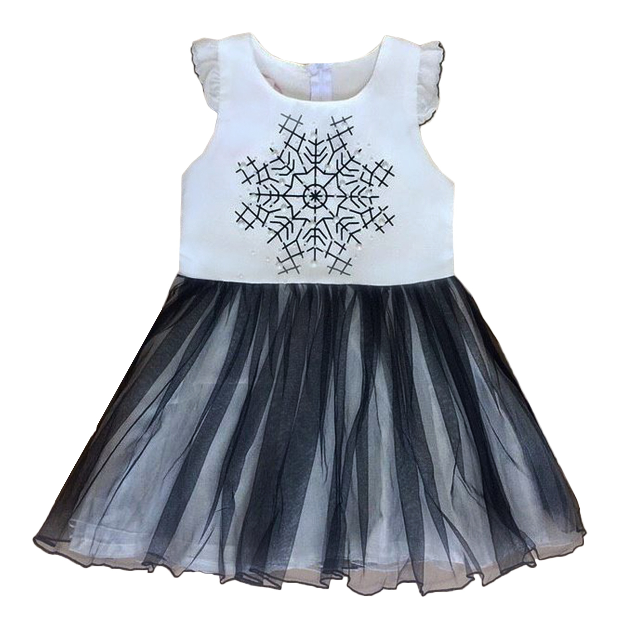 پیراهن دخترانه طرح Snowy کد 99