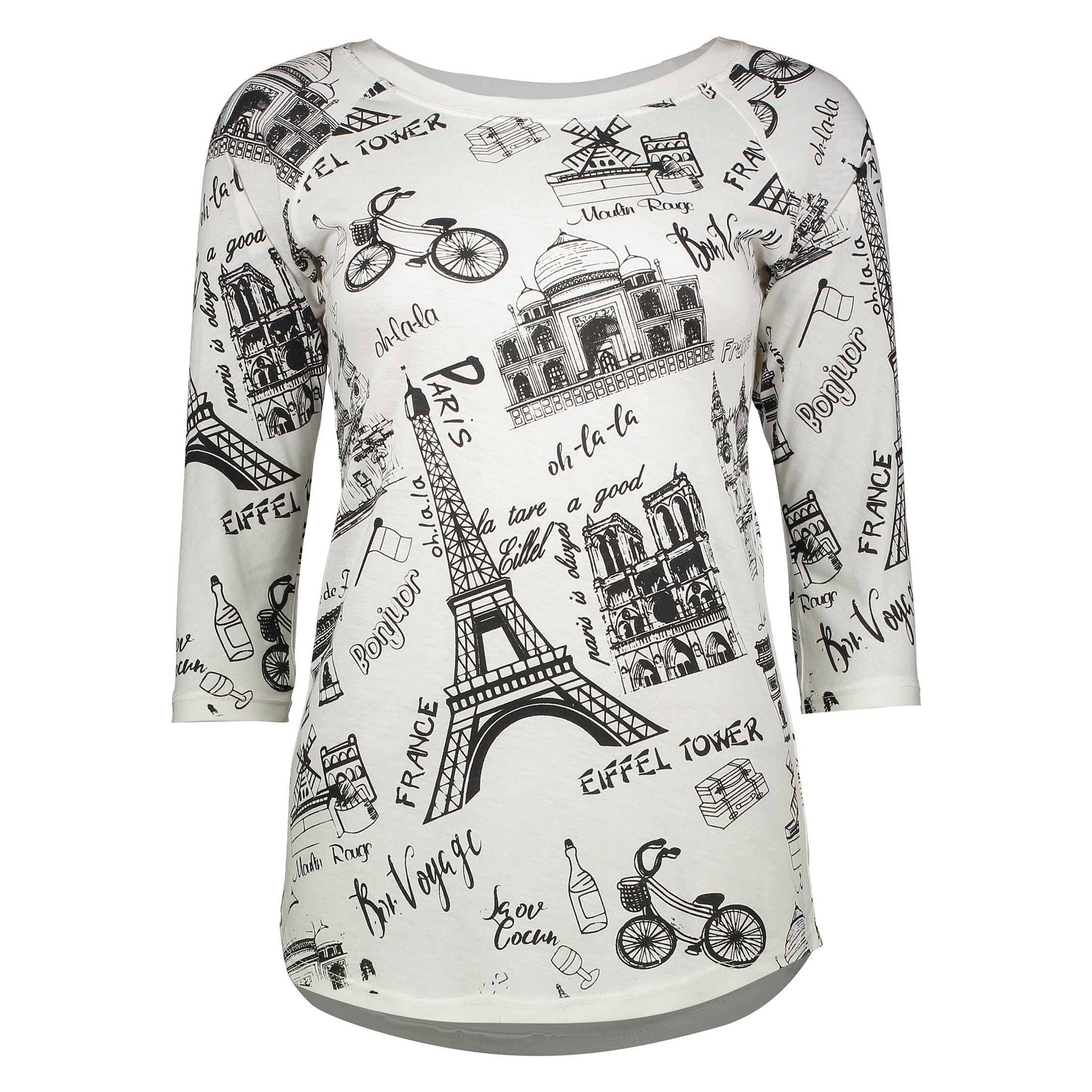 تی شرت نه طرح پاریس کد B1002
