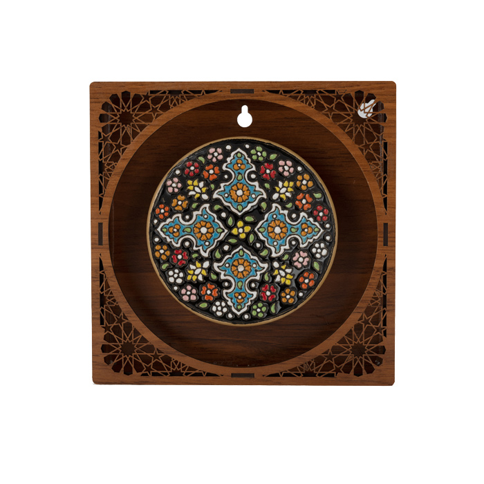 بشقاب میناکاری مدل ab0125