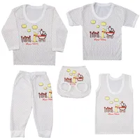 ست 5 تکه لباس نوزاد کد G002