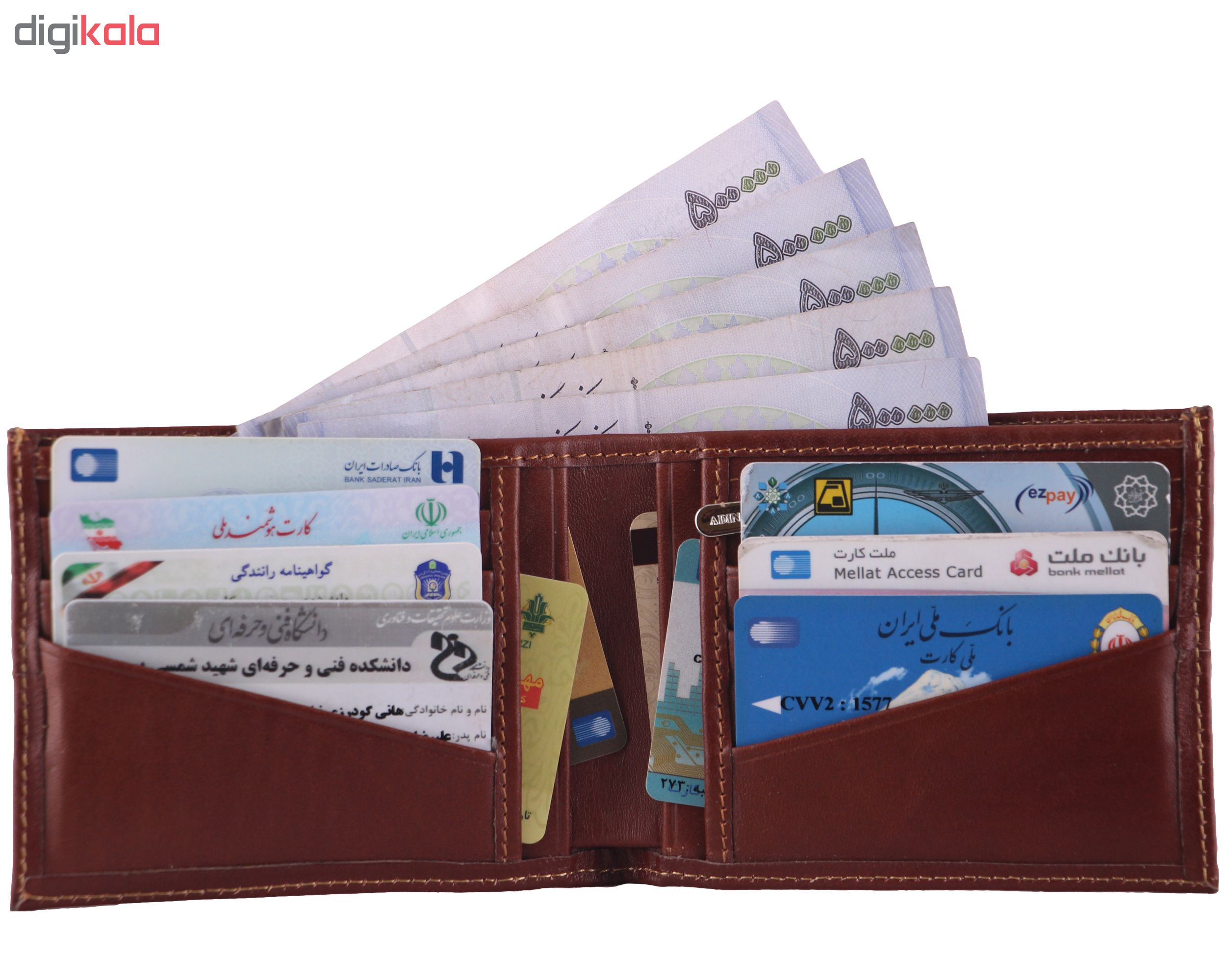 کیف پول مردانه آدین چرم کد DM78