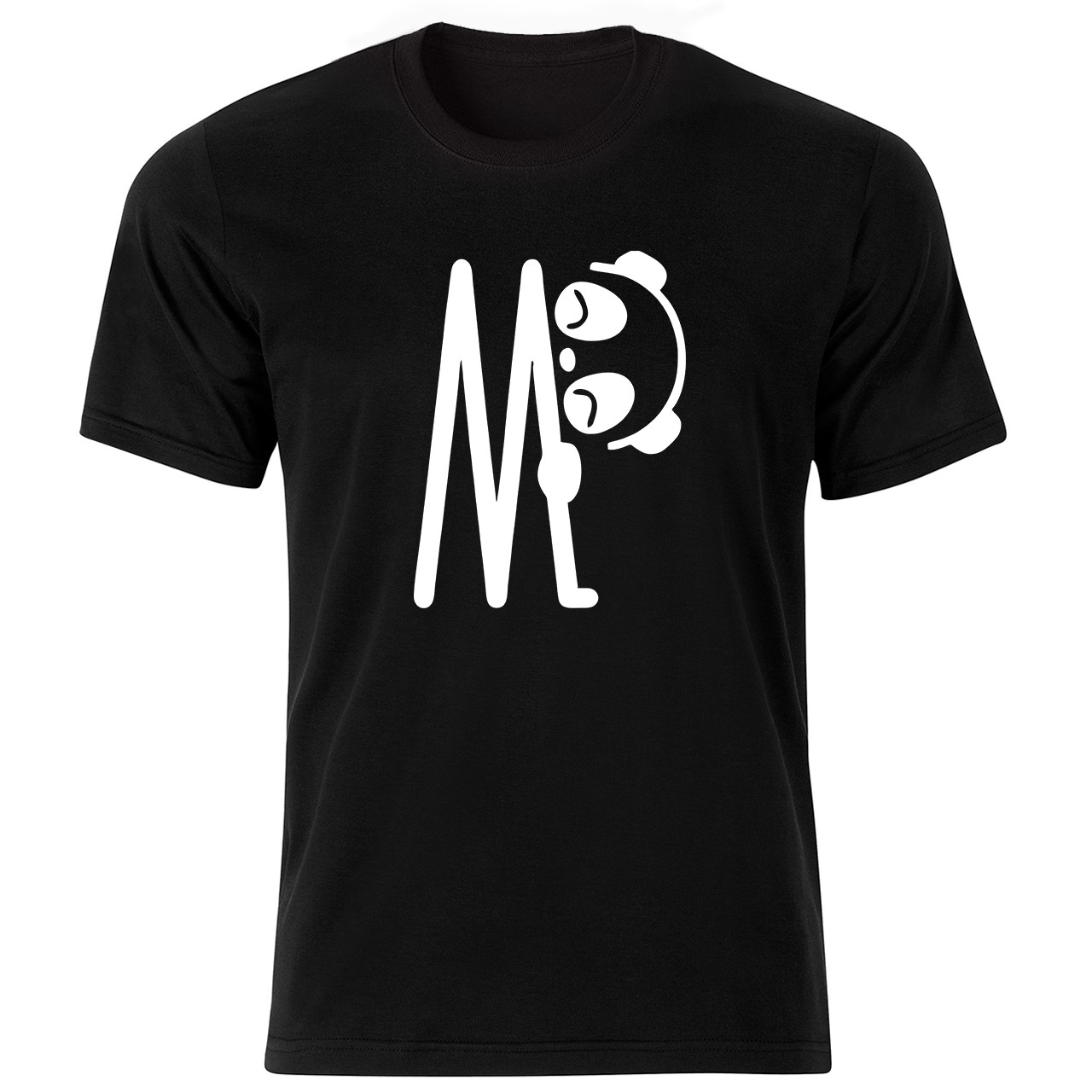 تی شرت زنانه طرح پاندا حرف M کد bw17292