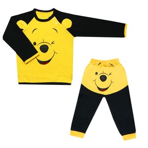 نقد و بررسی ست تیشرت آستین بلند و شلوار نوزادی پسرانه طرح خرس بازیگوش کد 21 توسط خریداران