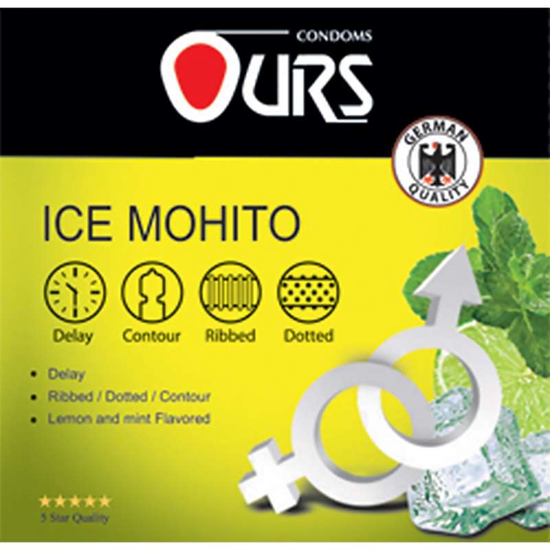 کاندوم اورز مدل Ice Mohito بسته 3 عددی کاندوم اورز مدل Ice Mohito بسته 3 عددی