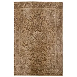 فرش دستباف رنگ شده شش متری حیدریان کد 2270