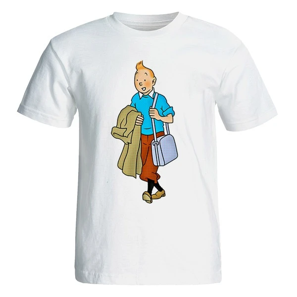 تی شرت آستین کوتاه زنانه طرح تن تن کد 35005