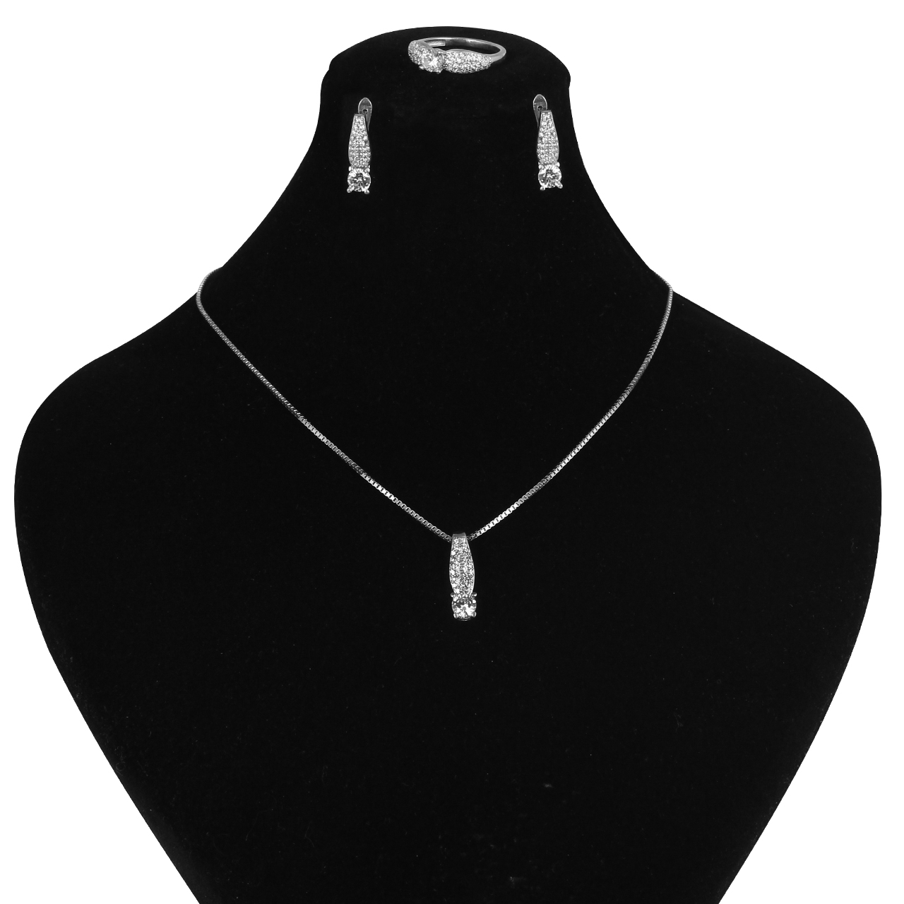 نیم ست نقره زنانه مد و کلاس کد 1000531  