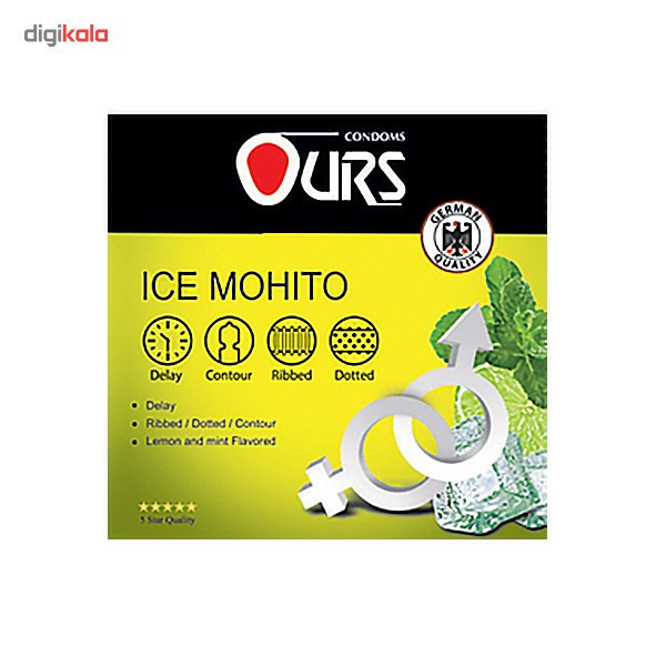 کاندوم اورز مدل Ice Mohito بسته 3 عددی کاندوم اورز مدل Ice Mohito بسته 3 عددی