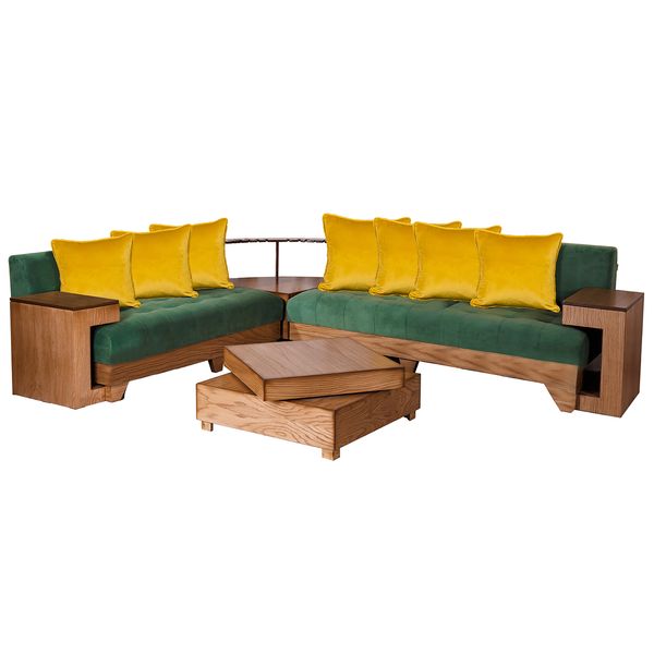 مبل راحتی 5 نفره چشمه نور کد MA201.N-GR