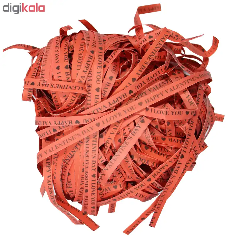 پوشال تزیینی کادو طرح آی لاو یو