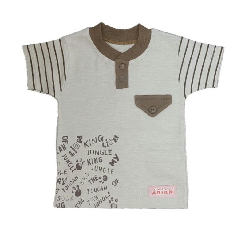 ست تی شرت و شلوار نوزادی پسرانه طرح لیون کد t77285493  -41