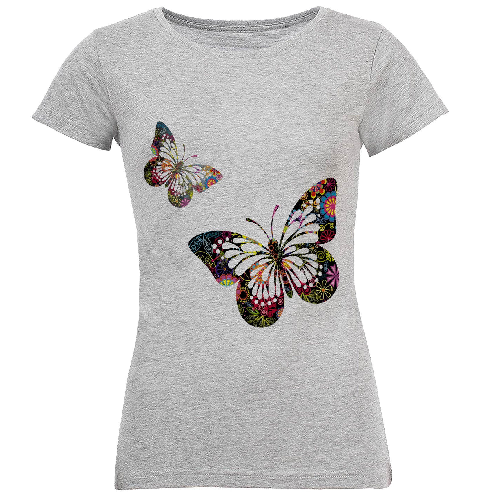 نقد و بررسی تی شرت آستین کوتاه زنانه طرح پروانه کد S20 توسط خریداران