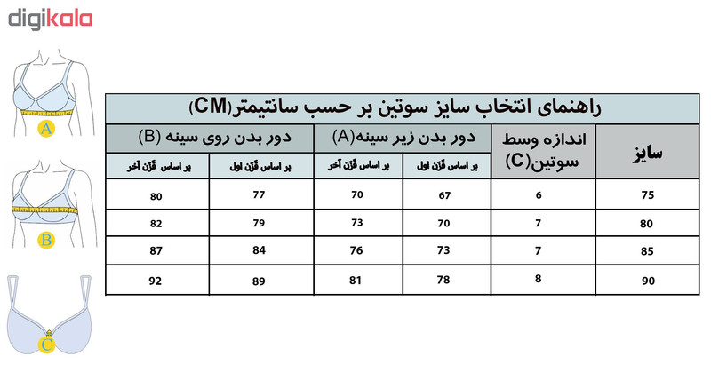 سوتین زنانه مدل AS018 رنگ فیروزه ای