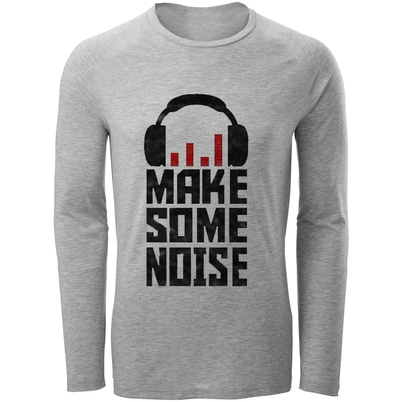 تی شرت آستین بلند مردانه طرح نویز مدل S279