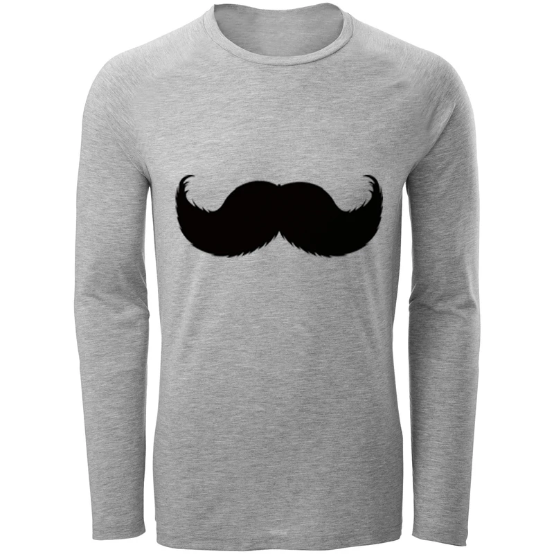 تی شرت آستین بلند مردانه طرح سیبیل مدل S13