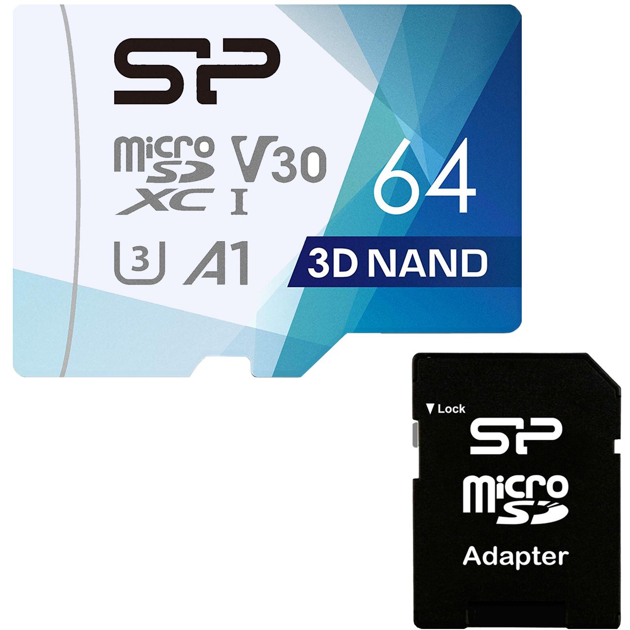 کارت حافظه microSDXC سیلیکون پاور مدل Superior Pro کلاس 10 استاندارد UHS-I U3 سرعت 100MBps ظرفیت 64 گیگابایت به همراه آداپتور SD