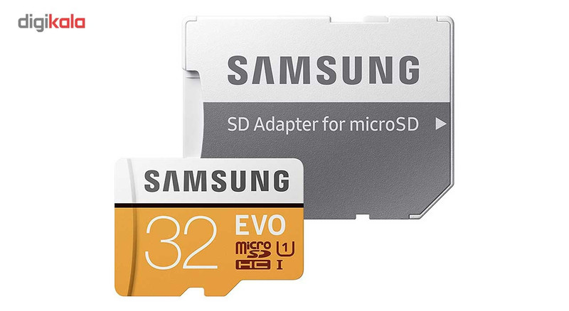 کارت حافظه microSDHC سامسونگ مدل Evo کلاس 10 استاندارد UHS-I U1 سرعت 95MBps همراه با آداپتور SD ظرفیت 32 گیگابایت