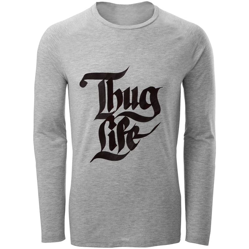 تی شرت آستین بلند مردانه طرح Tbug life مدل S305